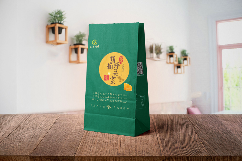 牛皮紙袋定制奶茶外賣(mài)打包袋